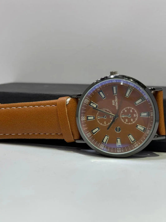 Man's Leather Watch Hype Hem