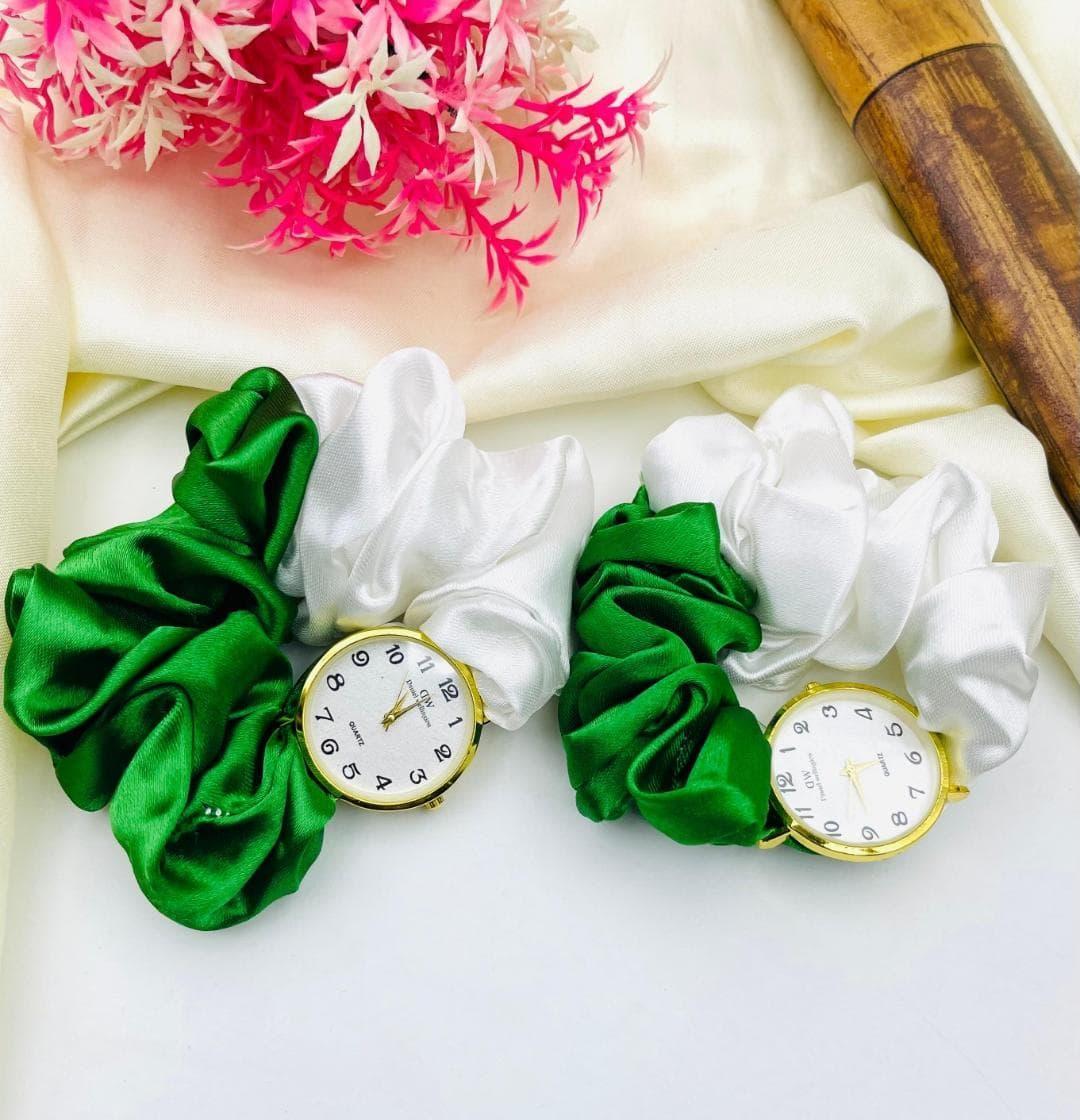 Stylish Women's Quartz Watch - Water Resistant - 1 Pc Green Strap