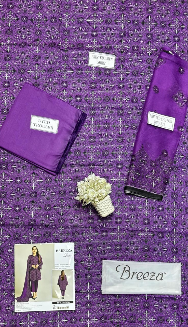 3Pcs Women's Unstitched Printed Suit Hype Hem