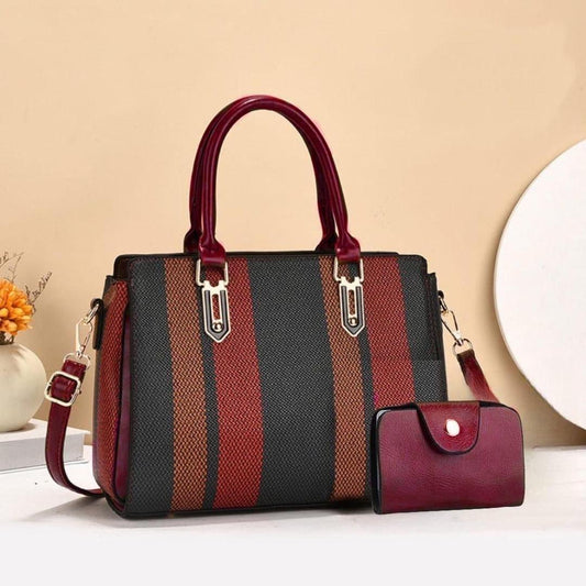 Women's Texture Printed Hand Bag's