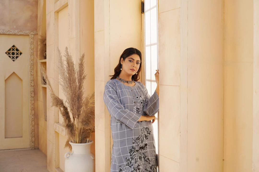 2 Pcs Block Printed Women's Outfit