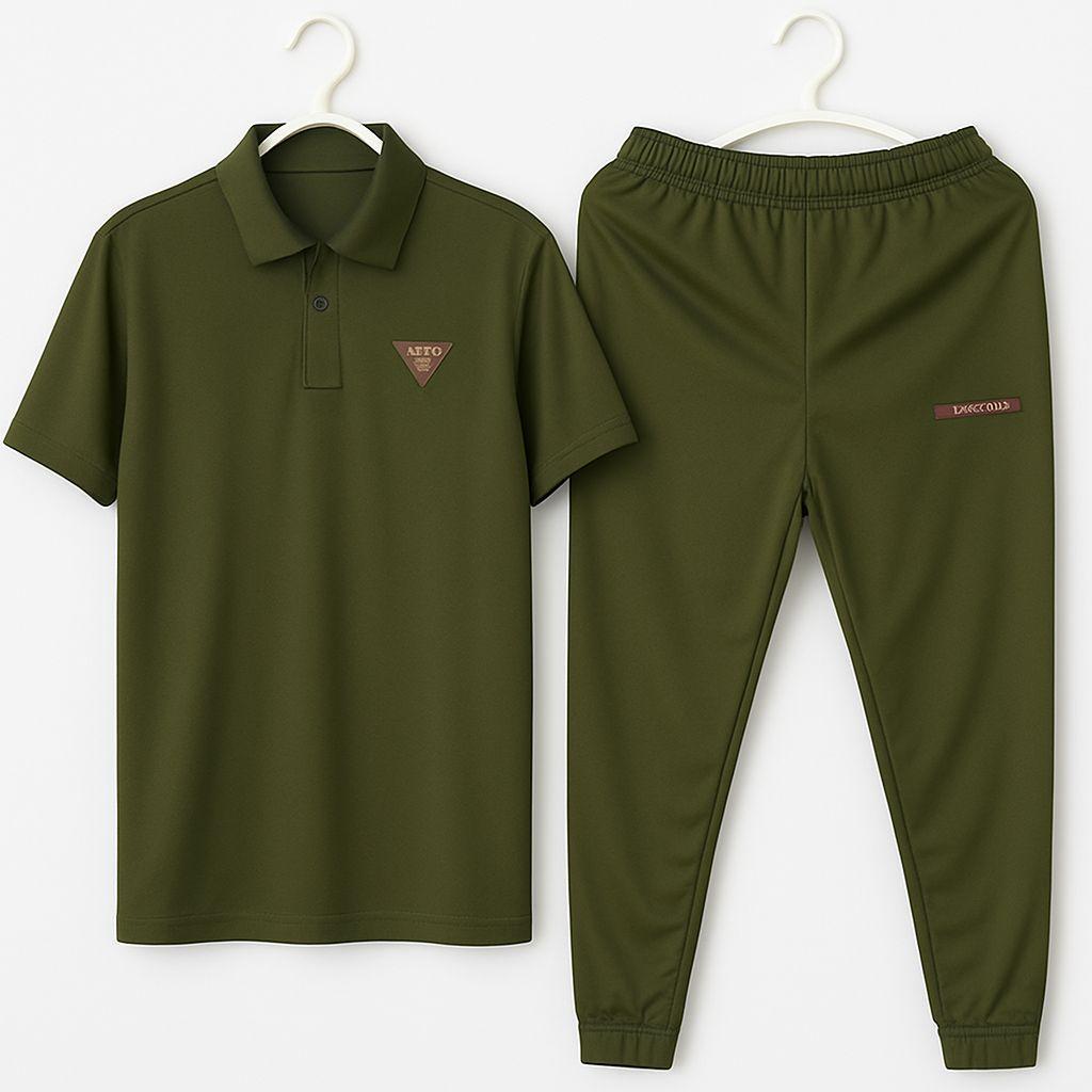 Men's Dri Fit Track Suit - 2 Pcs Texture Set