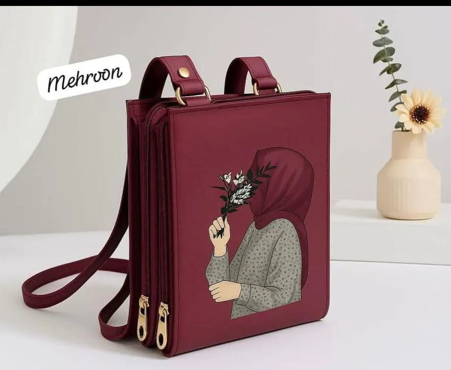 Stylish Printed Crossbody Bag - 1 Pc ( Free Home Delivery )